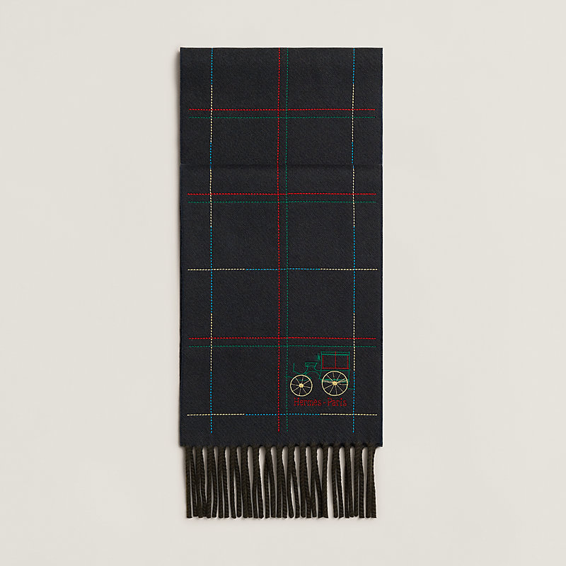 【HERMES】デザインがお洒落 ☆ A Toute Berline! スカーフ bleu Brodee A Toute Berline ! scarf - Blue | Hermès Finland